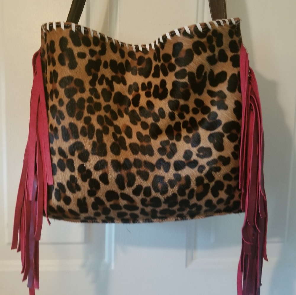 Leopard Leather Purse
